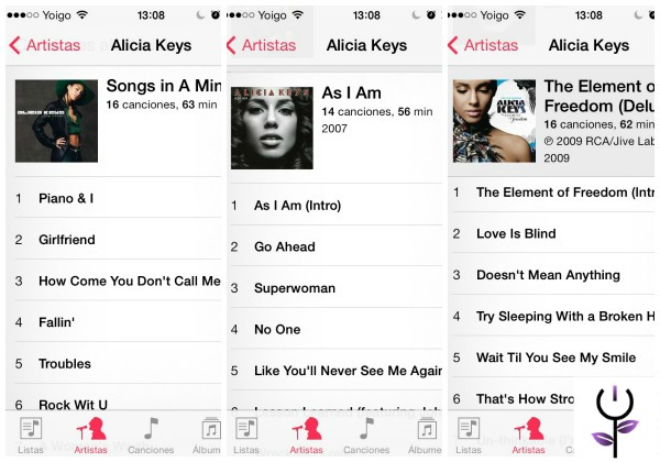Alicia Keys en iTunes